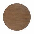 Linon Avalon Oak Wood Round Dining Table Decorative Turned Legs in Natural Brown