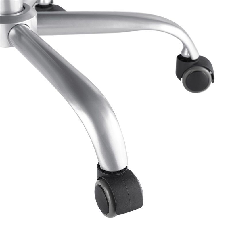 Linon Colton Upholstered Office Chair with Wheels in Vintage Brown Faux Leather