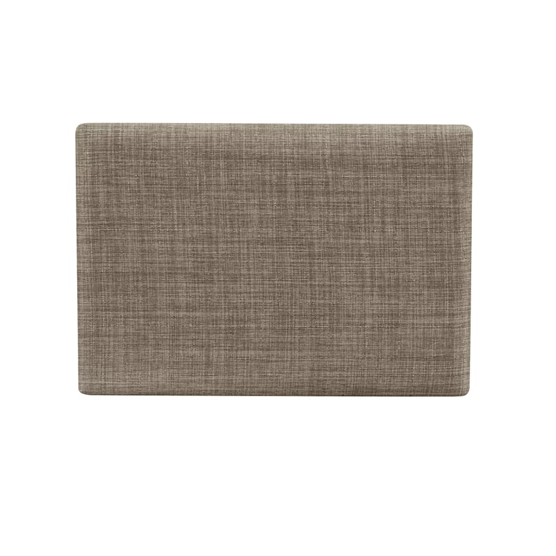 Linon Claridge Counter Stool Gray Woven Padded Seat Wood Frame in Rustic Brown