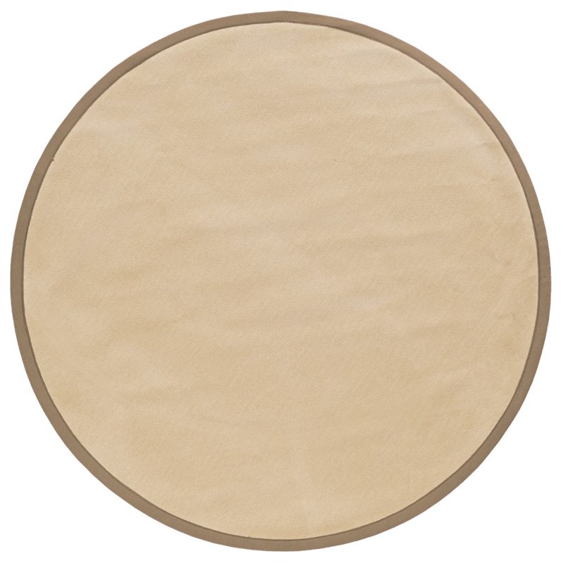 Linon Mcclure Machine Tufted Polypropylene 8'R Rug in Natural and Beige 