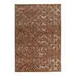Linon Juncture Trellis Power Loomed Chenille Polyester 5'x8' Rug in Brown