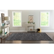 Linon Juncture Trellis Power Loomed Chenille Polyester 8'x10' Rug in Blue