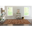 Linon Juncture Medallions Power Loomed Chenille Polyester 8'x10' Rug in Brown