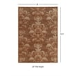 Linon Juncture Medallions Power Loomed Chenille Polyester 8'x10' Rug in Brown