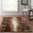 Linon Emporium Canyon Power Loomed Polypropylene 5'x8' Rug in Beige