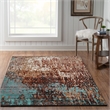 Linon Emporium Forest Power Loomed Polypropylene 5'x8' Rug in Beige