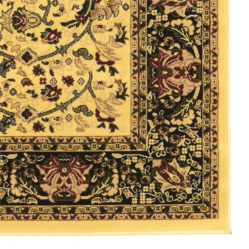 Linon McKinley Nain Power Loomed Polypropylene 9' X 12' Rug in Cream
