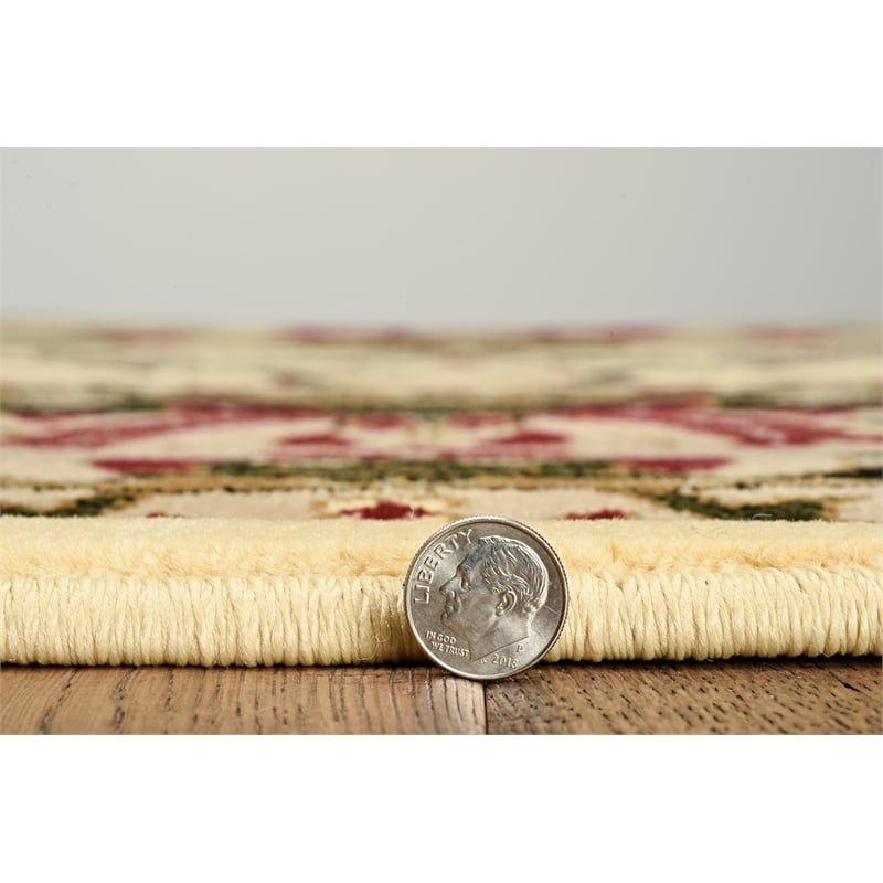 Linon McKinley Nain Power Loomed Polypropylene 9' X 12' Rug in Cream