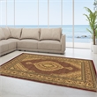 Linon McKinley Mahi Tabriz Power Loomed Polypropylene 9' X 12' Rug in Red