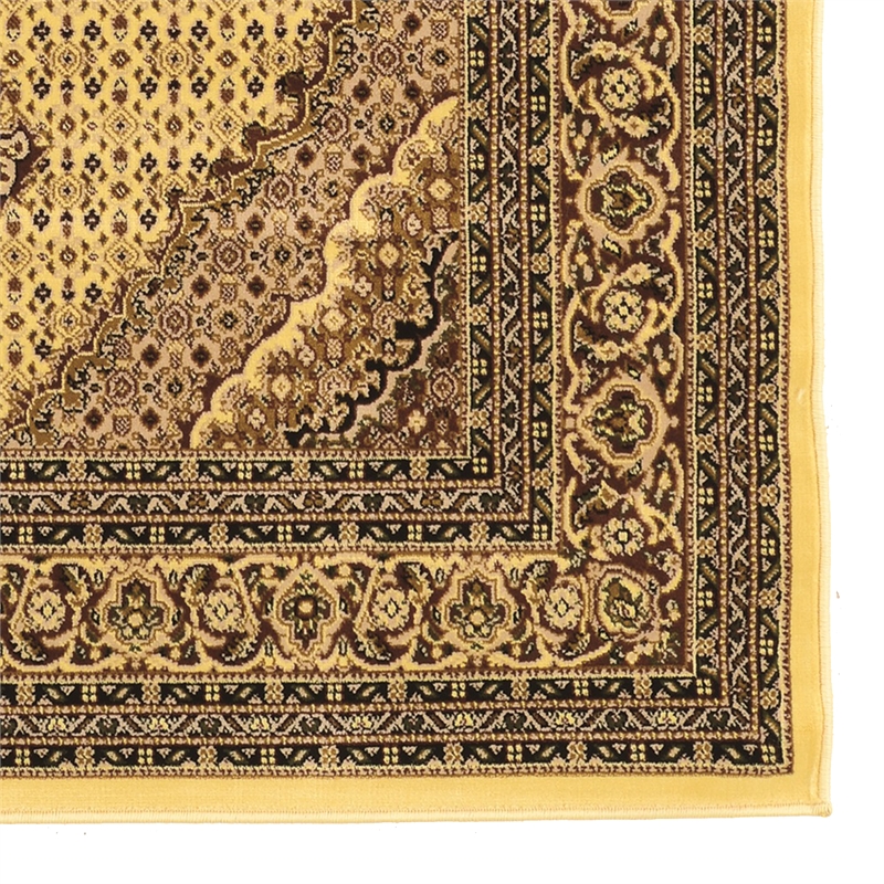 Linon McKinley Mahi Tabriz Power Loomed Polypropylene 8' X 10' Rug in Cream