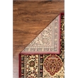 Linon McKinley Kerman Polypropylene 8' Square Area Rug in Red