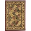 Linon McKinley Kerman Polypropylene 8' Square Area Rug in Red