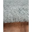 Linon New Flokati Hand Woven Wool 8'x10' Rug in Gray