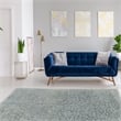 Linon New Flokati Hand Woven Wool 8'x10' Rug in Gray