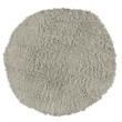 Linon New Flokati Hand Woven Wool 8'R Rug in Gray