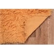 Linon New Flokati Hand Woven Wool 2'x3' Rug in Sherbet Orange