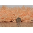 Linon New Flokati Hand Woven Wool 5'x8' Rug in Sherbet Orange