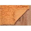 Linon New Flokati Hand Woven Wool 5'x8' Rug in Sherbet Orange