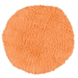 Linon New Flokati Hand Woven Wool 8'R Rug in Sherbet Orange