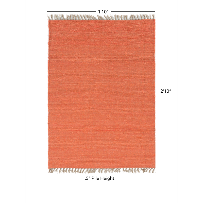 Linon Berber Loop Hand Woven Wool 1'10