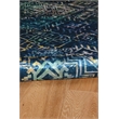 Linon Emerald Duluth Woven Microfiber Polyester 5'x7' Rug in Navy