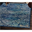Linon Emerald Duluth Woven Microfiber Polyester 5'x7' Rug in Navy