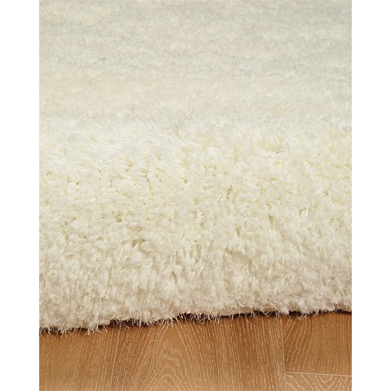 Luxe Plush Shag White Accent Rug 2x3 753793261812 | eBay