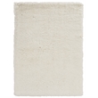 Linon Luxe Plush Shag Hand Tufted Polyester 8'x10' Rug in White