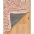 Linon Luxe Plush Shag Hand Tufted Polyester 8'x10' Rug in Blush Pink