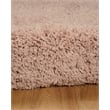 Linon Luxe Plush Shag Hand Tufted Polyester 8'x10' Rug in Blush Pink