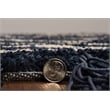 Linon Ibiza Zag Hand Tufted Microfiber Polyester 5'x7' Rug in Blue