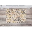 Linon Tripoli Branches Hand Tufted Polyester 2'x3' Rug in Ivory