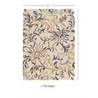 Linon Tripoli Branches Hand Tufted Polyester 5'x7' Rug in Ivory