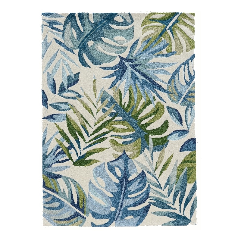 Linon Tripoli Bermuda Hand Tufted Polyester 2'x3' Rug in Ivory