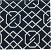 Linon Tripoli Intent Hand Tufted Polyester 5'x7' Rug in Navy