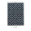 Linon Tripoli Intent Hand Tufted Polyester 5'x7' Rug in Navy