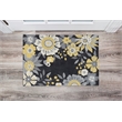 Linon Tripoli Wildflower Hand Tufted Polyester 2'x3' Rug in Gray