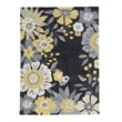 Linon Tripoli Wildflower Hand Tufted Polyester 2'x3' Rug in Gray
