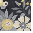 Linon Tripoli Wildflower Hand Tufted Polyester 5'x7' Rug in Gray