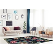 Linon Tripoli Cactus Hand Tufted Polyester 8'x10' Rug in Navy
