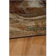Linon Emporium Cavern Power Loomed Polypropylene 3'x5' Rug in Gold
