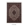 Linon Emerald Barton Woven Microfiber Polyester 5'x7' Rug in Cream