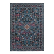 Linon Emerald Grenier Woven Microfiber Polyester 5'x7' Rug in Navy