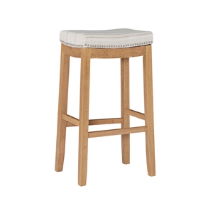 linon claridge rustic striped bar stool