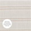 Linon Claridge Backless Counter Stool Striped Padded Seat Wood Frame in Brown