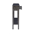 Linon Sadie Long Console Table with 4 Drawers and Shelf in Distressed Gray Wood