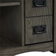 Linon Parnell Storage Side Table/Cabinet with Pull Out Shelf in Gray Wood