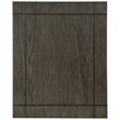 Linon Parnell Storage Side Table/Cabinet with Pull Out Shelf in Gray Wood