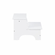 Linon Tyler Wood Bed Step Stool in White