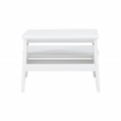 Linon Tyler Wood Bed Step Stool in White